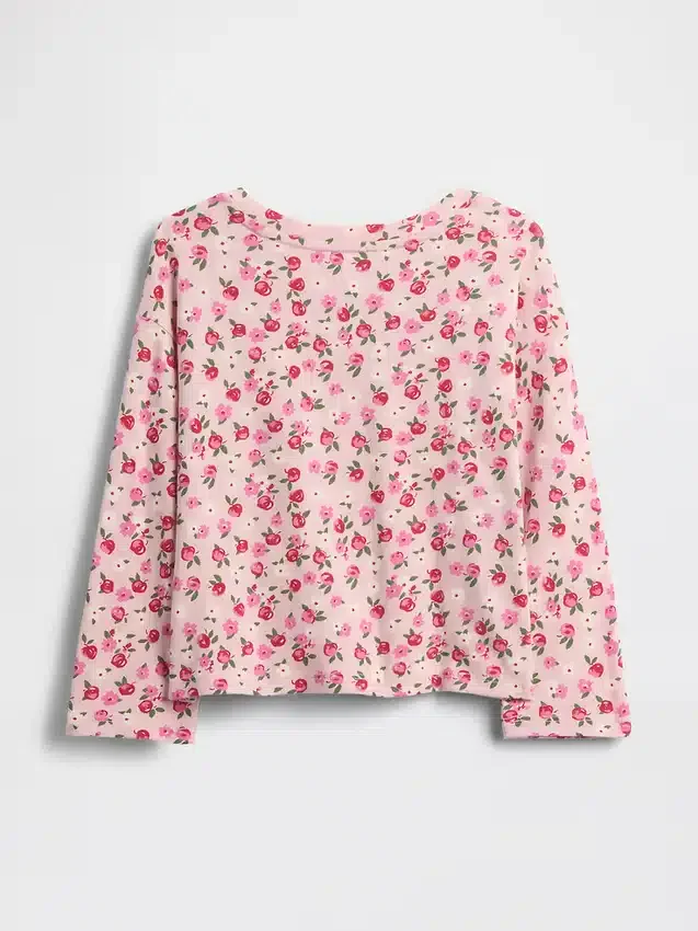 Camiseta de hombros caídos para bebés y niños, combinable