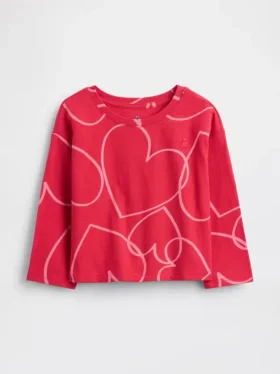 Camiseta de hombros caídos para bebés y niños, combinable