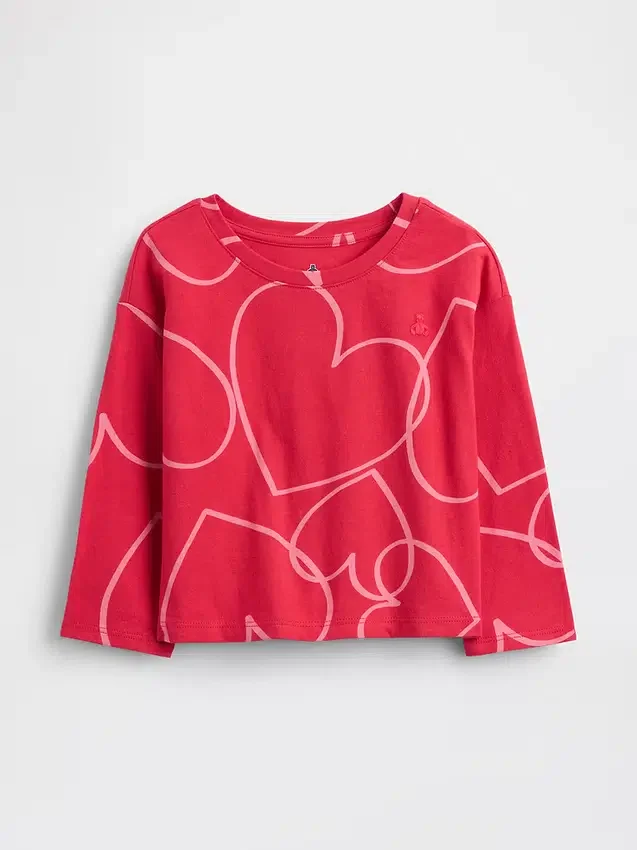 Camiseta de hombros caídos para bebés y niños, combinable