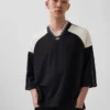 Camiseta de jersey con logo oversize de Ouigap