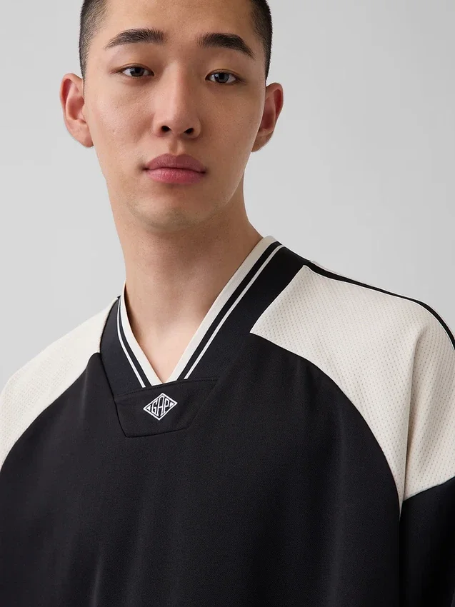 Camiseta de jersey con logo oversize de Ouigap