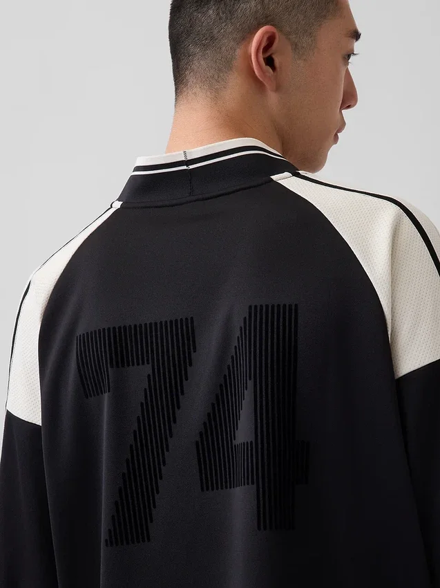 Camiseta de jersey con logo oversize de Ouigap