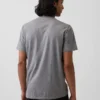 Camiseta de jersey de algodón con cuello en V