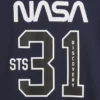 Camiseta de jersey holgada para niños con motivos de la NASA