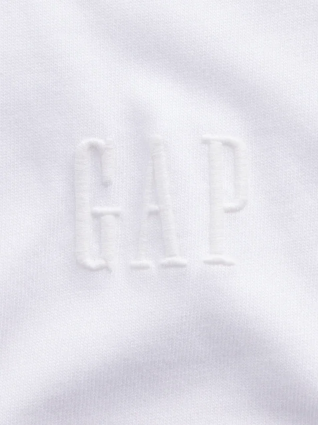 Camiseta de logo holgada de peso pesado para adultos