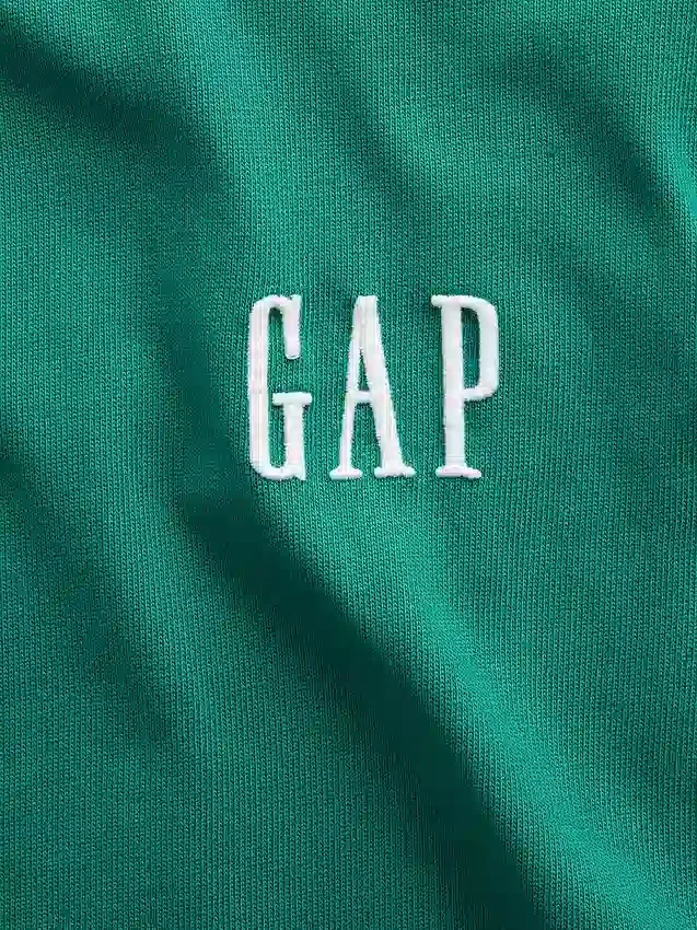 Camiseta de logo holgada de peso pesado para adultos