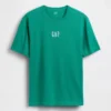 Camiseta de logo holgada de peso pesado para adultos