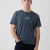 Camiseta de logo holgada de tejido grueso