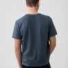 Camiseta de logo holgada de tejido grueso