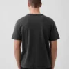 Camiseta de logo holgada de tejido grueso