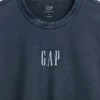Camiseta de logo holgada de tejido grueso