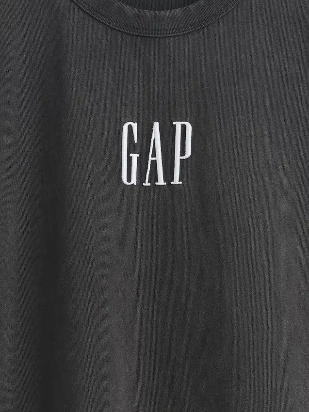Camiseta de logo holgada de tejido grueso
