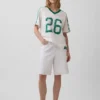 Camiseta de logo universitario de corte oversize