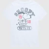 Camiseta de manga corta para niños «Peanuts Snoopy Phys Ed»