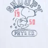 Camiseta de manga corta para niños «Peanuts Snoopy Phys Ed»