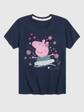 Camiseta de manga corta para niños pequeños «Peppa Pig Ballet Peppa» en pantalones cortos