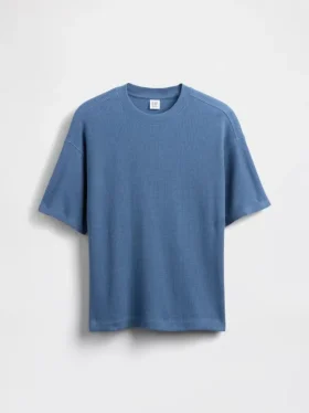 Camiseta de niño oversize con tejido de panal
