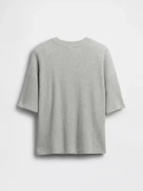 Camiseta de niño oversize con tejido de panal