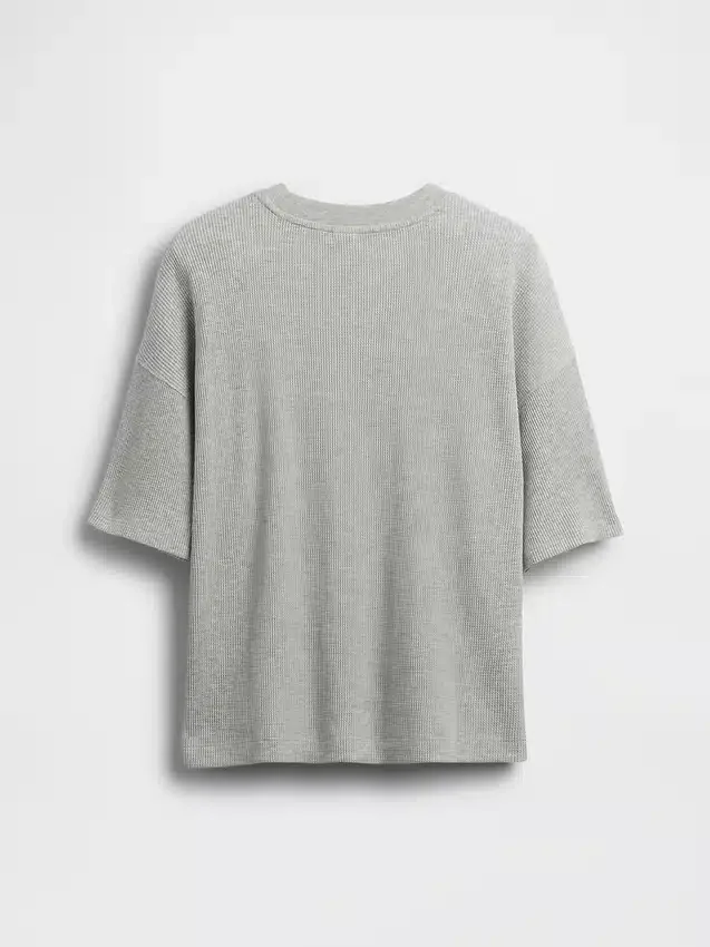 Camiseta de niño oversize con tejido de panal