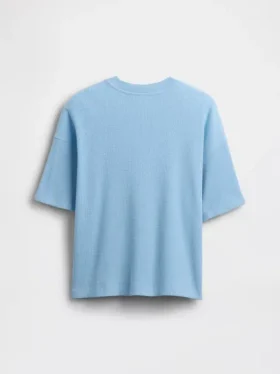 Camiseta de niño oversize con tejido de panal