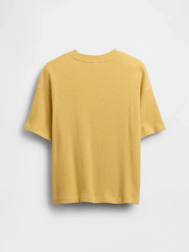 Camiseta de niño oversize con tejido de panal