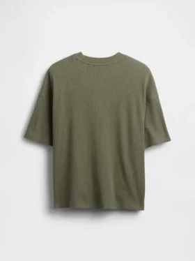 Camiseta de niño oversize con tejido de panal