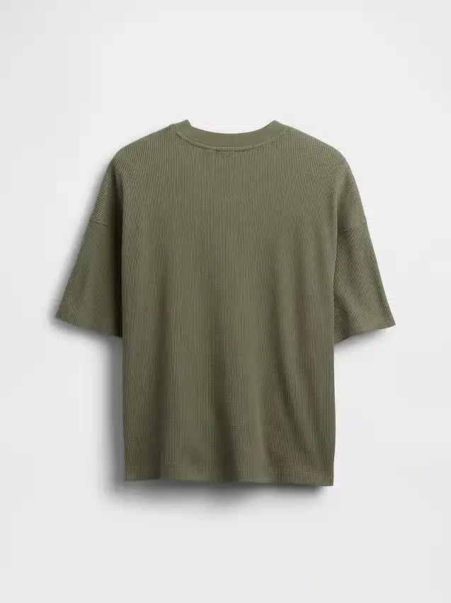 Camiseta de niño oversize con tejido de panal