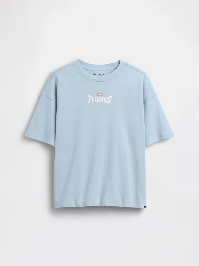 Camiseta de niños con diseño gráfico de Marvel de corte oversize