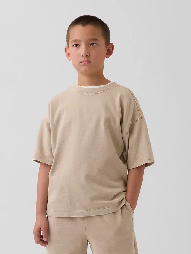 Camiseta de peso pesado para niños