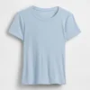 Camiseta de pijama con canalé fino