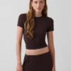 Camiseta de pijama de modal acanalado ultra suave