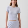 Camiseta de pijama de modal acanalado ultra suave