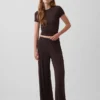 Camiseta de pijama de modal acanalado ultra suave