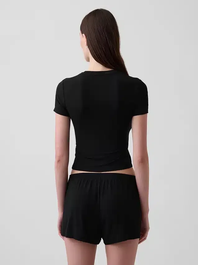 Camiseta de pijama de modal acanalado ultra suave