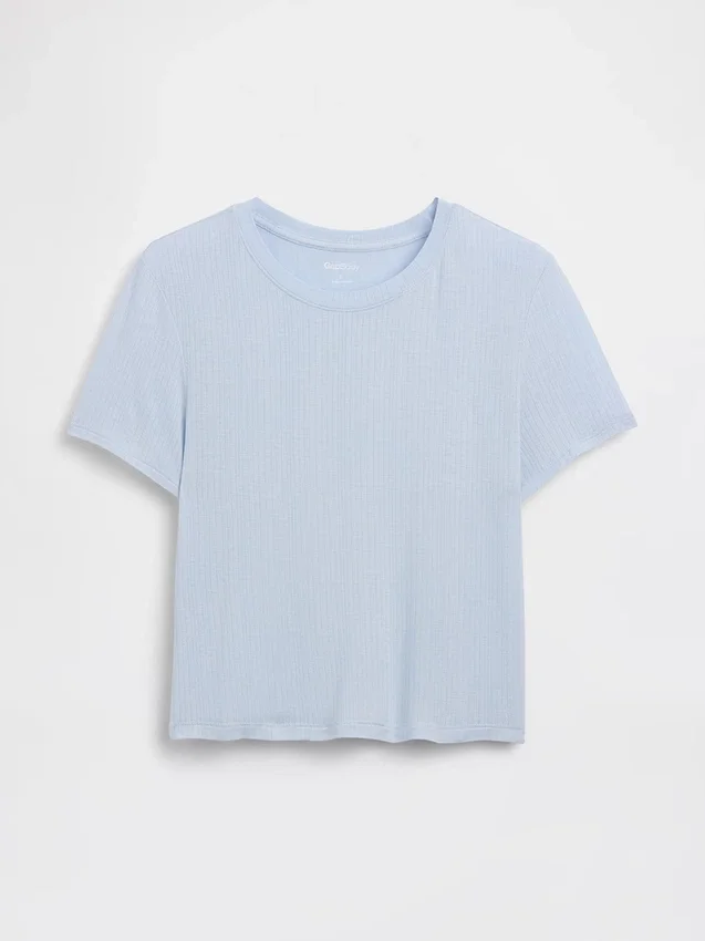 Camiseta de pijama de modal acanalado ultra suave