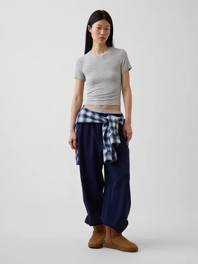 Camiseta de pijama de modal acanalado ultra suave