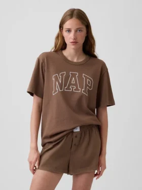 Camiseta de pijama oversize con logotipo Nap