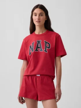 Camiseta de pijama oversize con logotipo Nap