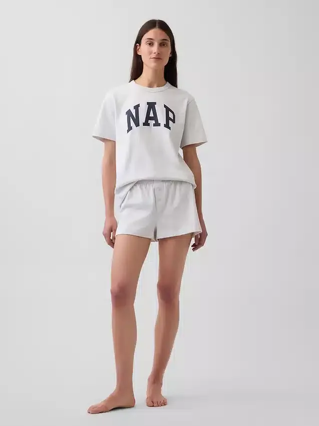 Camiseta de pijama oversize con logotipo Nap