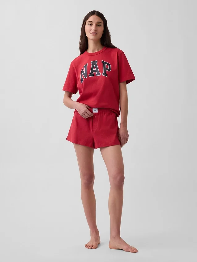 Camiseta de pijama oversize con logotipo Nap