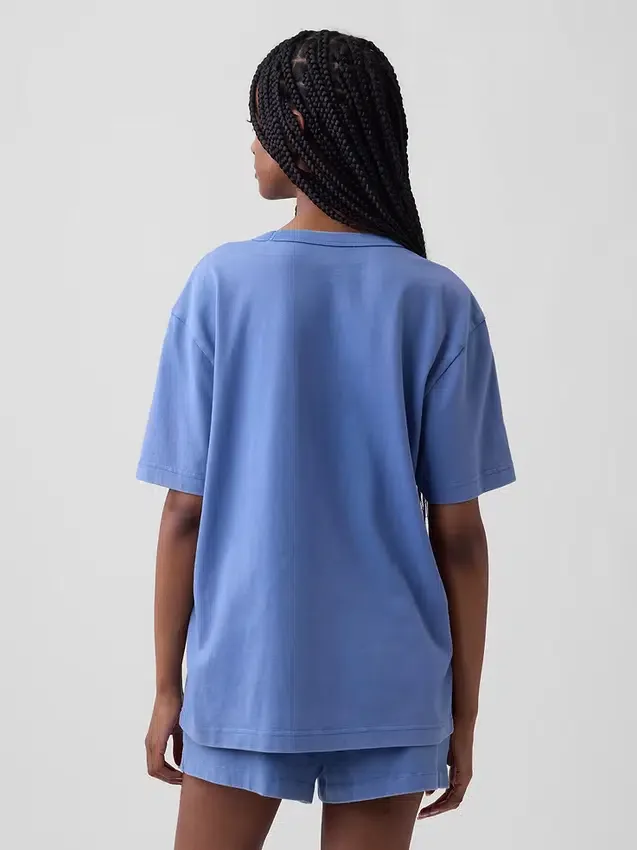 Camiseta de pijama oversize con logotipo Nap