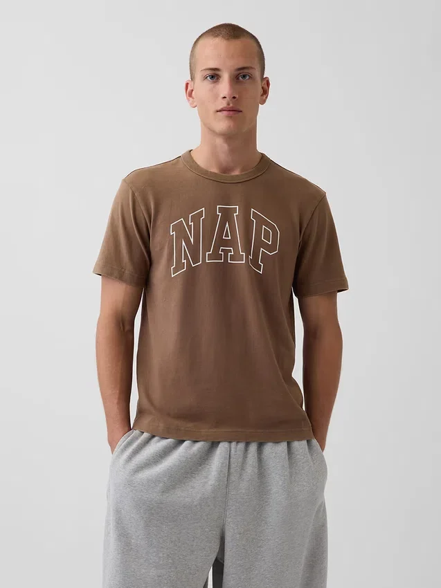 Camiseta de pijama oversize con logotipo Nap