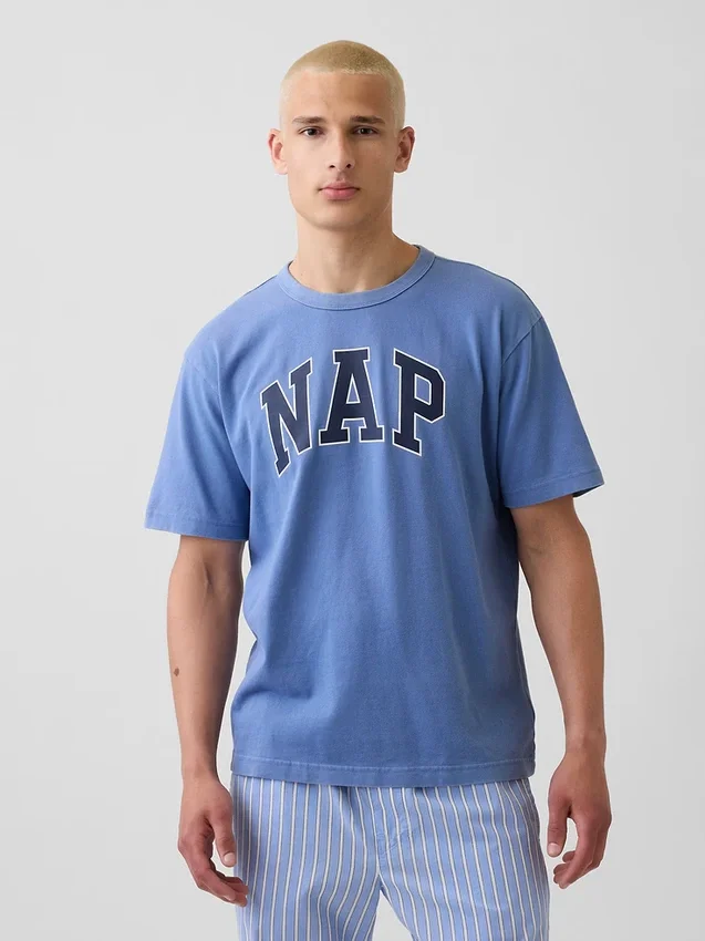 Camiseta de pijama oversize con logotipo Nap