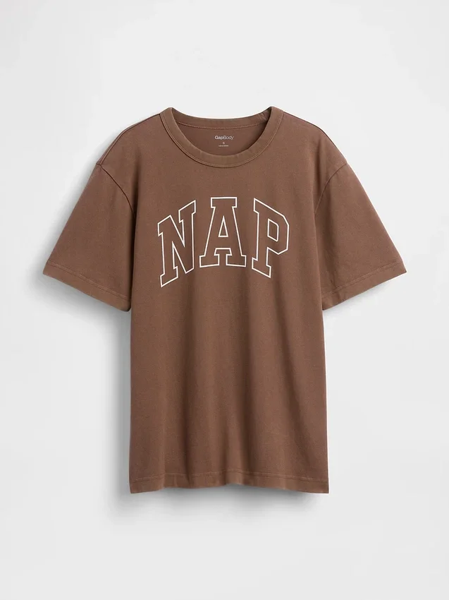 Camiseta de pijama oversize con logotipo Nap