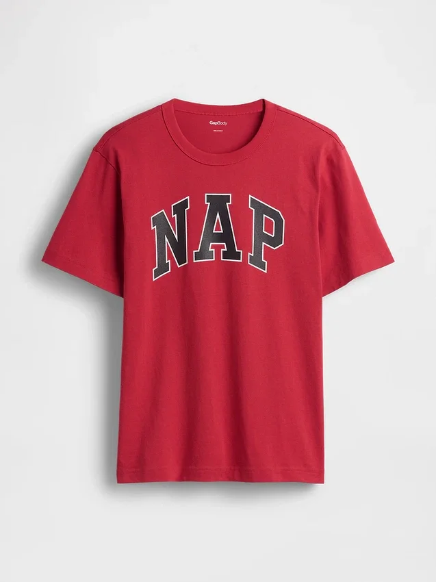 Camiseta de pijama oversize con logotipo Nap