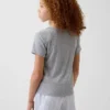 Camiseta de pijama para niños de punto calado reciclado