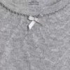 Camiseta de pijama para niños de punto calado reciclado