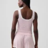 Camiseta de pijama sin mangas con ribete de encaje de modal ultra suave