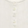 Camiseta de pijama tipo Henley con punto calado de GAP × Summer Fridays