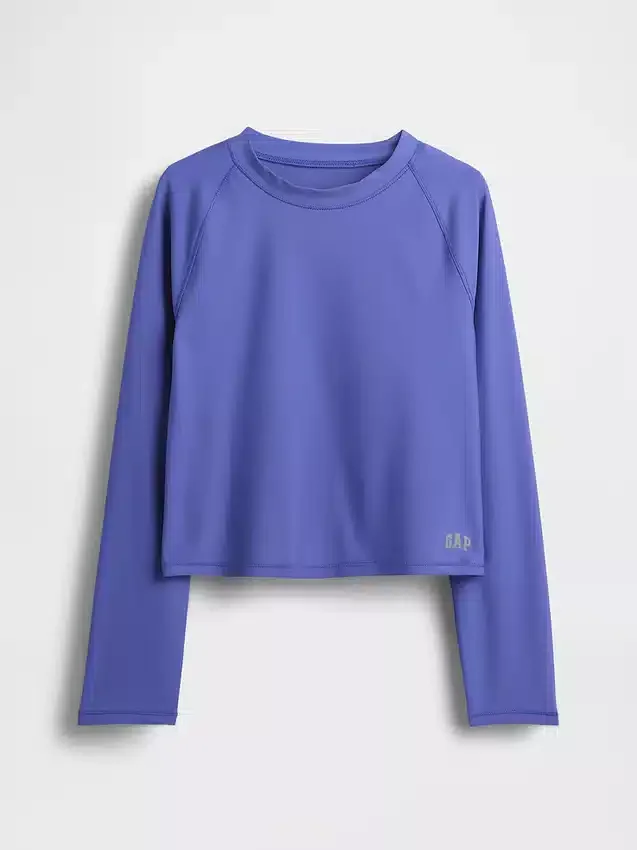 Camiseta de protección para niños con mangas raglán